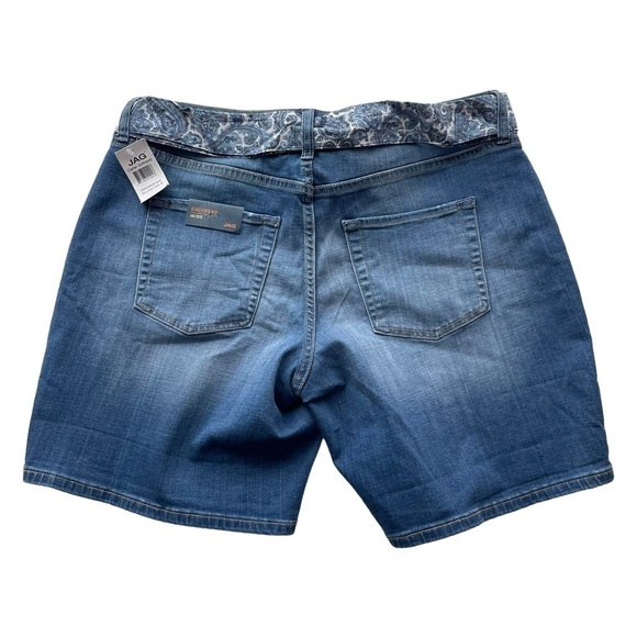 JAG Denim Jean Short with Belt  Carters Girlfriend Blue Reef Size 16 NWT - Picture 4 of 7